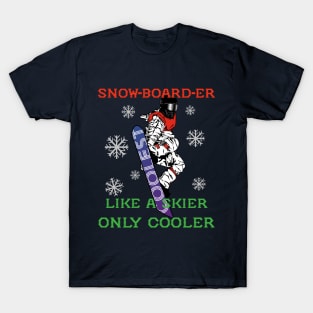 Snowboarder Definition T-Shirt